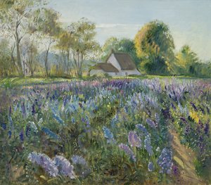 10月のデルフィニウム 作： Timothy Easton